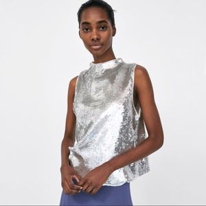 Zara Sequin Top *new season